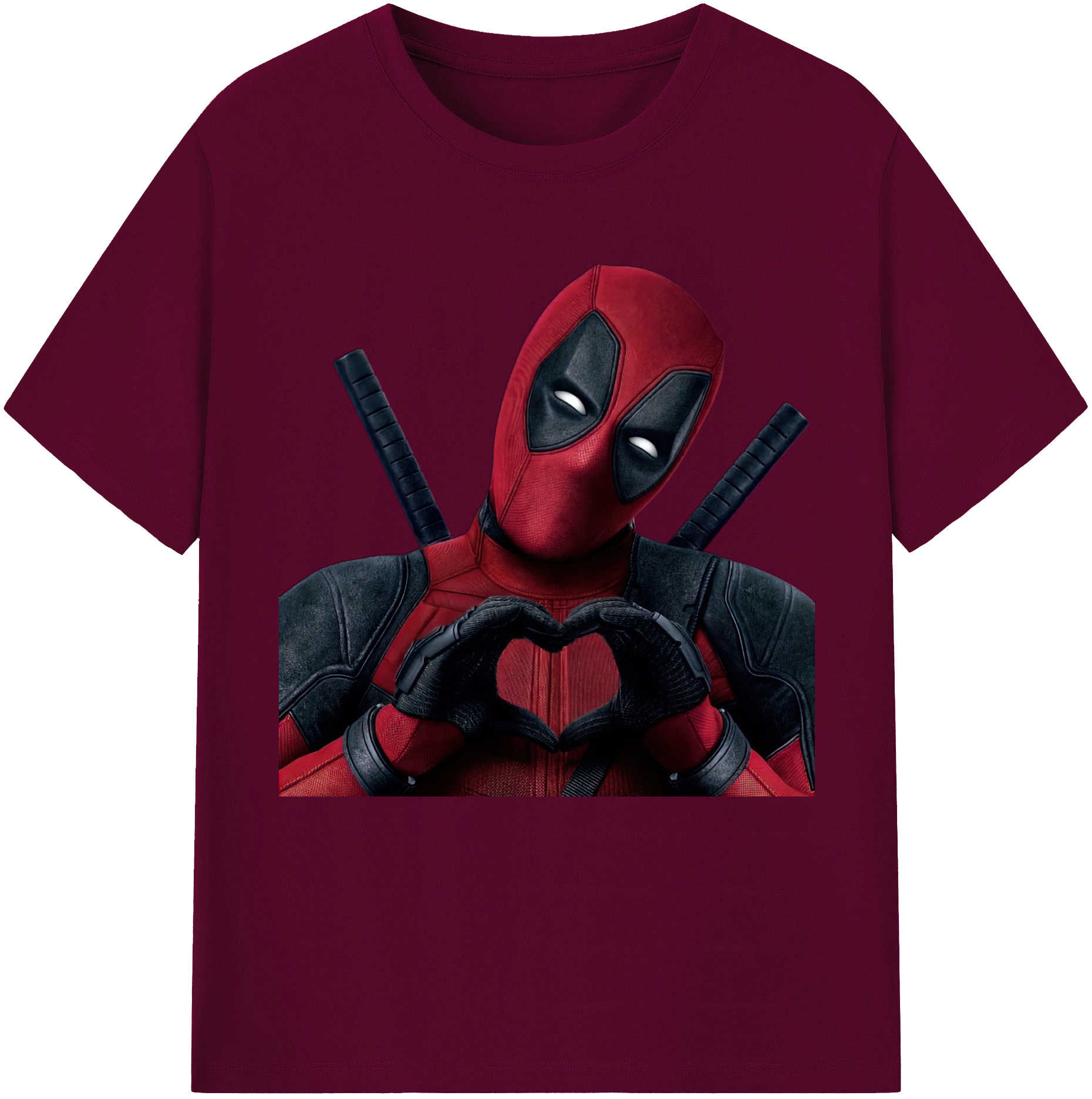 （画像用） Deadpool デッドプール レディースカジュアルプリントTシャツ（綿100％）